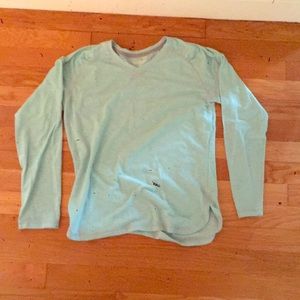 Girls LL Bean 14-16 teal long sleeve shirt.